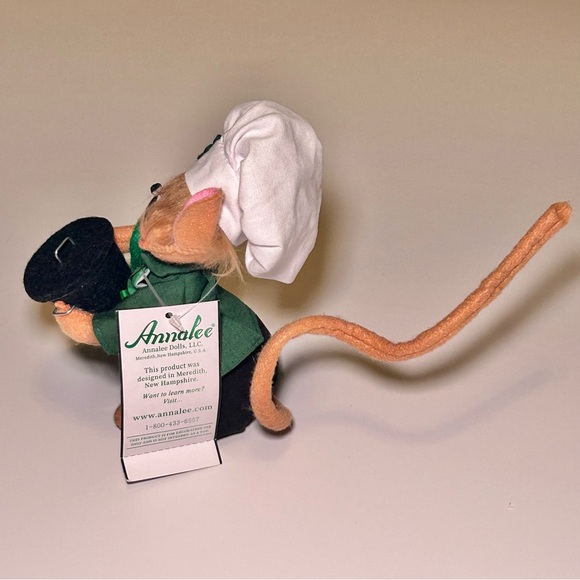 Annalee 6” Irish Chef Mouse with Chef Hat Coat and Shamrock Apron. NWT - Picture 10 of 14